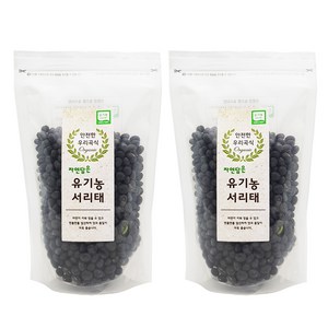 푸른들판 유기농 서리태, 500g, 2개