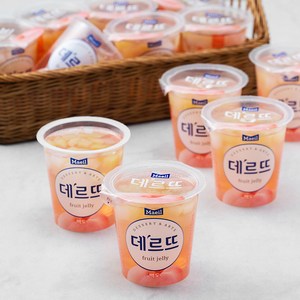 매일유업 데르뜨 백도젤리, 130g, 12개