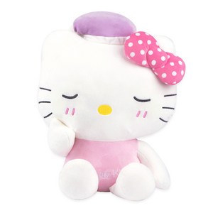 헬로키티 파스텔 슬리핑 봉제인형 L 55cm, 화이트 외, 1개