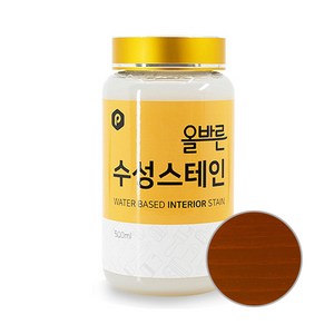 페인트인포 올바른 수성 스테인 500ml, 518 티크, 1개