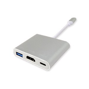 뉴비아 C타입 USB 3.0 멀티 포트 허브 c-hcu, 실버