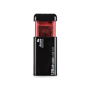 액센 푸쉬 USB 메모리 3.0 U301, 128GB, 1개