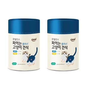 굿밸런스 고양이 짜먹는 간식 플러스 60p, 혼합맛(참치/치킨), 720g, 2개