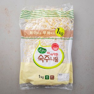 맑은물에 더 아삭한 숙주나물, 1kg, 1개