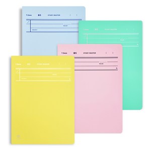 뮤니드 It handy 사철 누드 Line colo 노트 4종 세트, YELLOW, BLUE, MINT, PINK, 1세트