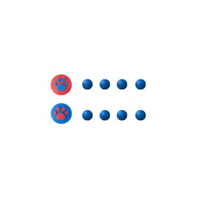 호후 닌텐도 스위치 냥발 조이콘 스틱 + 버튼캡 세트 마리오 레드 + 블루, 1세트