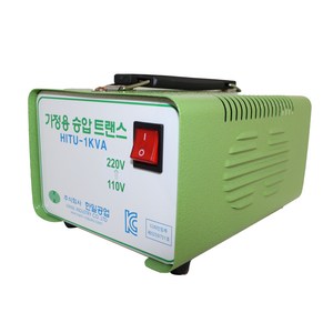 한일공업 링코아 가정용 소형 승압기 HITU-1KVA 110V, 본품(배터리없음), 1개