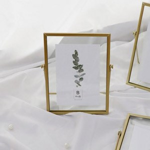 더이쁨 골드 프레임 빈티지 심플 탁상액자 B EP-0453, 6호(15.2 x 20.4 cm)