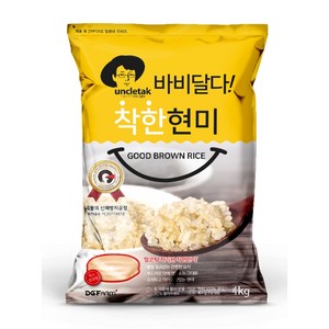 엉클탁 바비달다 2023년산 햇곡 착한 현미, 4kg, 1개