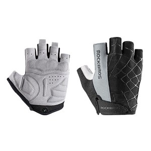 락브로스 스파이더 자전거 반장갑 S109, 그레이, 1개