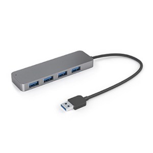 [쿠팡 직수입] 만듦 USB 3.1 Gen1 4포트 메탈 허브 20cm