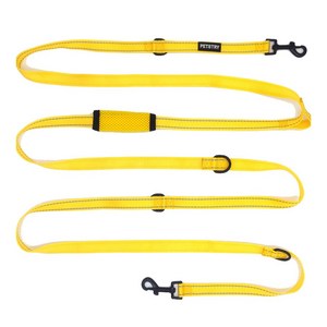 펫스츄리 강아지 올인원 멀티 폴딩 리드줄, YELLOW
