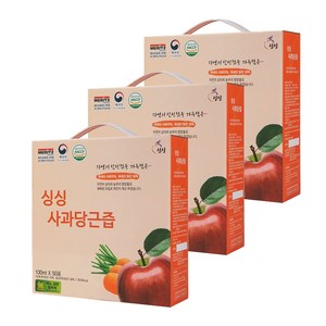 싱싱 사과당근즙, 100ml, 150개