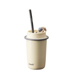 모슈 라떼 스트로우 텀블러, 아이보리, 350ml