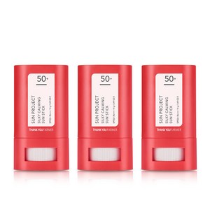 땡큐파머 선 프로젝트 실키 카밍 선스틱 SPF50+ PA++++, 3개