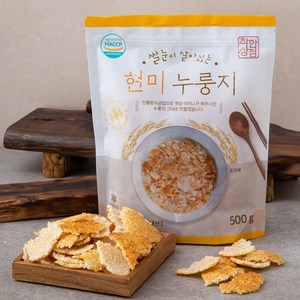 착한상점 쌀눈이 살아있는 현미 누룽지, 500g, 1개