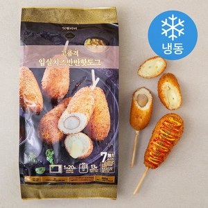 잇퀄리티 고품격 임실치즈 반반 핫도그 (냉동), 90g, 4개