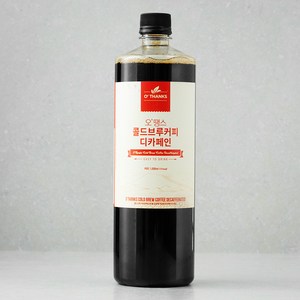 오땡스 콜드브루커피 디카페인, 1L, 1개