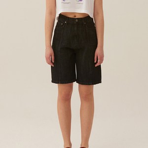 키르시 여성용 KIRSH WIDE SHORT DENIM 팬츠