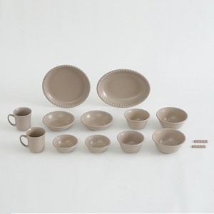 에라토 오블롱 2인 신혼 그릇세트 14p, 밀크티, 8종