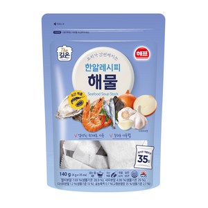 해표 한알레시피 해물, 140g, 1개