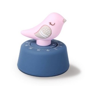 공부 타이머 탁상용 작은새 스톱워치, 1개, 핑크계열