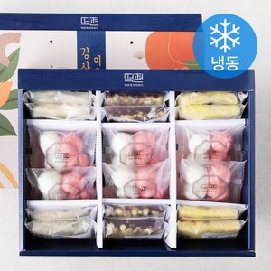 떡편 꿀송편 408g + 흑미 영양 찰떡 180g + 곶감호박 찰떡 180g + 쑥찰인절미 180g 세트 (냉동), 1세트