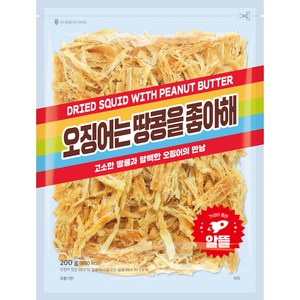 정화식품 오징어는 땅콩을 좋아해, 200g, 1개