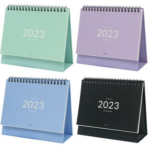핑크풋 2023 4000 봉주르 탁상 캘린더 4종 세트, 혼합색상, 1세트