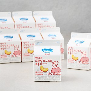 덴마크 드링킹 요구르트 복숭아, 8입, 275ml