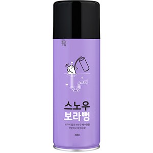 일상공감 스노우 보라뻥 360g 1개 + 에어로졸, 1세트