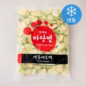 마당발 애호박 컷팅 (냉동), 1kg, 1개