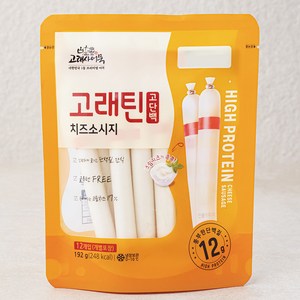 고래사어묵 고래틴 고단백 치즈소시지 12개입, 192g, 1개