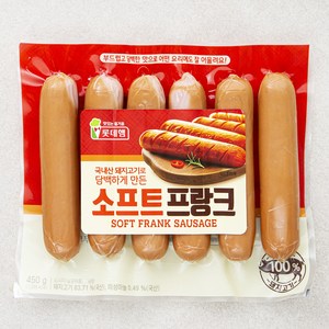 롯데햄 소프트 프랑크 소시지, 450g, 1개