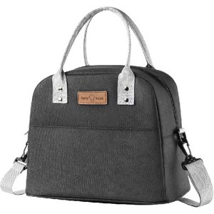 ZOOLO 옥스퍼드 보냉백 도시락 피크닉 보온 보냉가방, 블랙