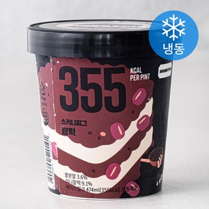 스키니피그 팥떡 아이스밀크 (냉동), 1개, 474ml