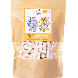 멍냥 반려동물 동결건조 명태 큐브 트릿 100g, 1개
