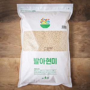 든든 찰진 발아현미 쌀, 4kg, 1개