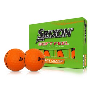 스릭슨 소프트필 브라이트 골프공 2피스 12p, 1개, 오렌지 무광