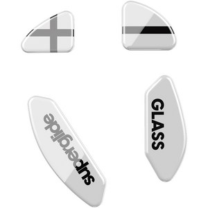 Xtrfy M4 Wireless 전용 슈퍼글라이드 글라스 피트 화이트, 1개