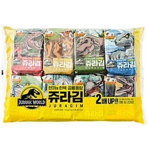 만전김 쥬라김 2배 10g x 8p + 공룡 씰 8p 세트, 80g, 1세트