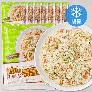 미트리 맛있는 닭가슴살 볶음밥 야채 (냉동), 200g, 8개