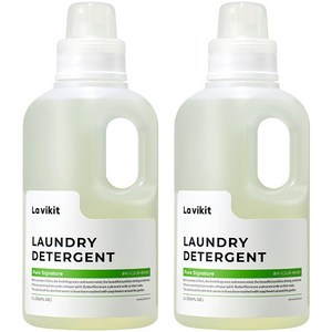 라비킷 유아용 퓨어 시그니처 프리미엄 고농축 세탁세제, 2개, 1L