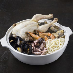 바다자리 낙지해신탕(2인분) + 증정품(삼계탕 재료+칼국수면), 1kg, 1세트