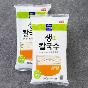 냉장_면사랑 생 칼국수 6인분, 500g, 2개