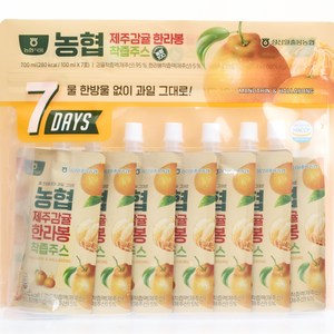 농협 제주감귤 한라봉 착즙주스, 100ml, 7개