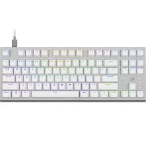 커세어 K60 RGB PRO TKL OPX 게이밍 기계식 영문 키보드, 텐키리스, 화이트, RGP0140