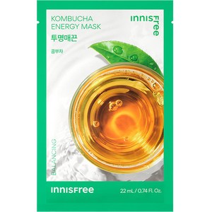 이니스프리 New 콤부차 에너지 마스크 22ml, 1개입, 1개