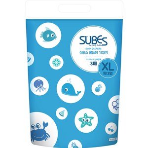 슈베스 팬티형 수영장 기저귀 아동용 특대형 XL(11~15kg), 특대, 3매