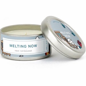 프레쉬 소이 캔들 향초 스몰 60g, MELTING NOW 아쿠아 샌달우드, 1개